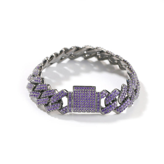 13mm black purple bracelet