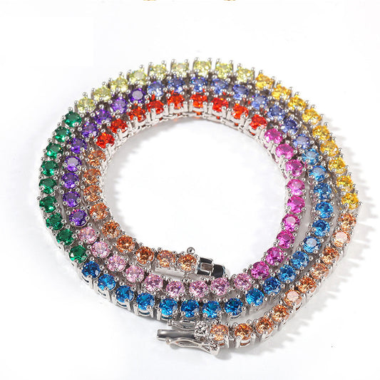 4mm colorful tennis chain