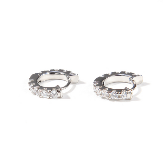 Full Round CZ Paved Earring Stud Design For Men