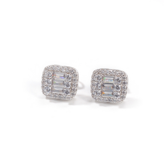 Bling Blin Baguette Zirconia Stud