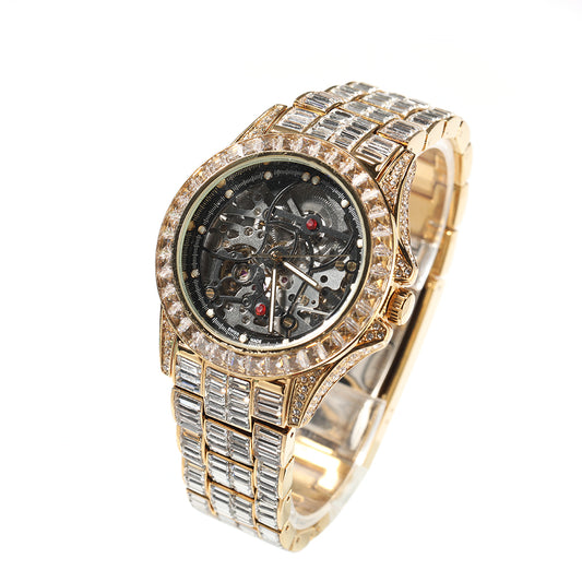 Baguette zircon Mechanical Watches