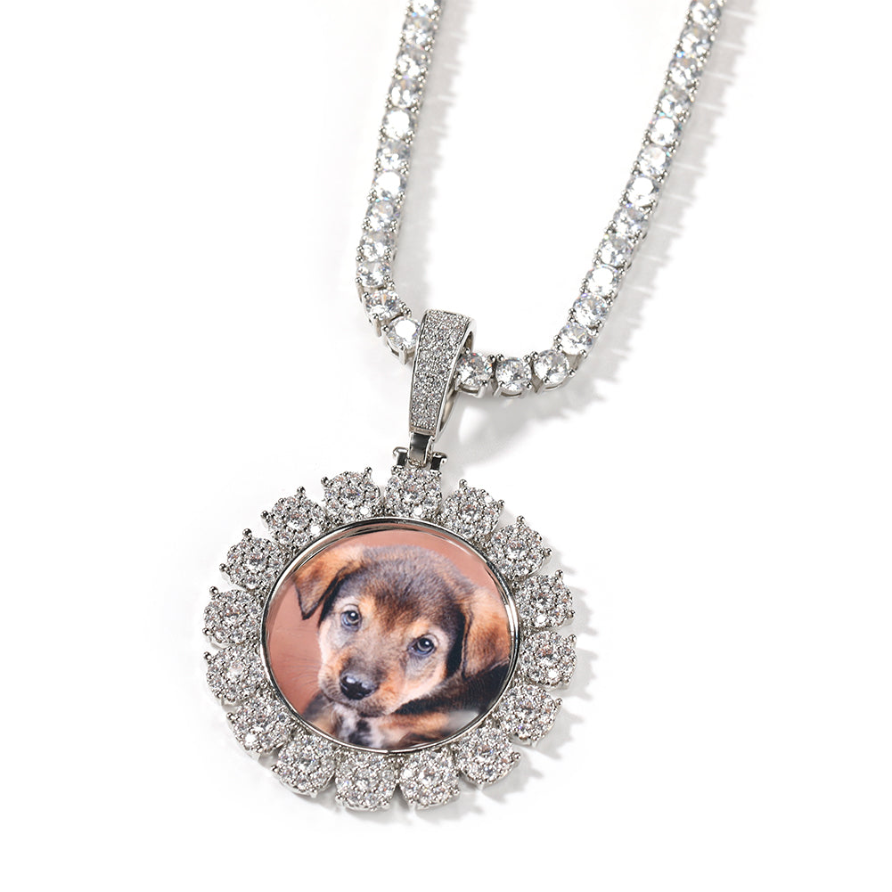  Didiseaon Sublimation Blank Picture Necklace Round