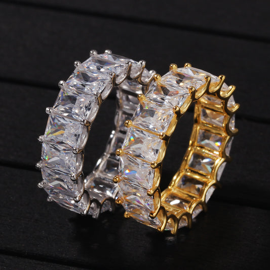 7MM Baguette CZ Diamond Ring