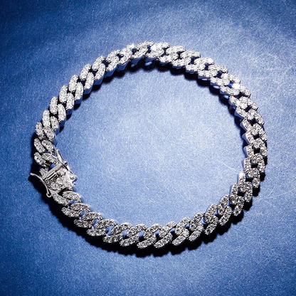 9mm Cuban Link Anklet CZ Chain