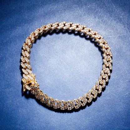 9mm Cuban Link Anklet CZ Chain