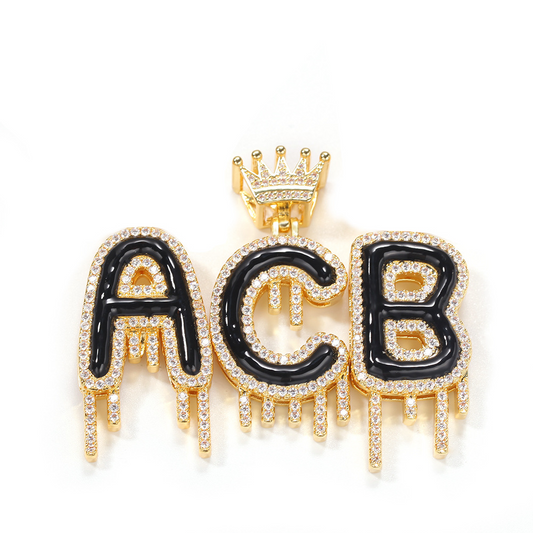 Crown Letter Pendant